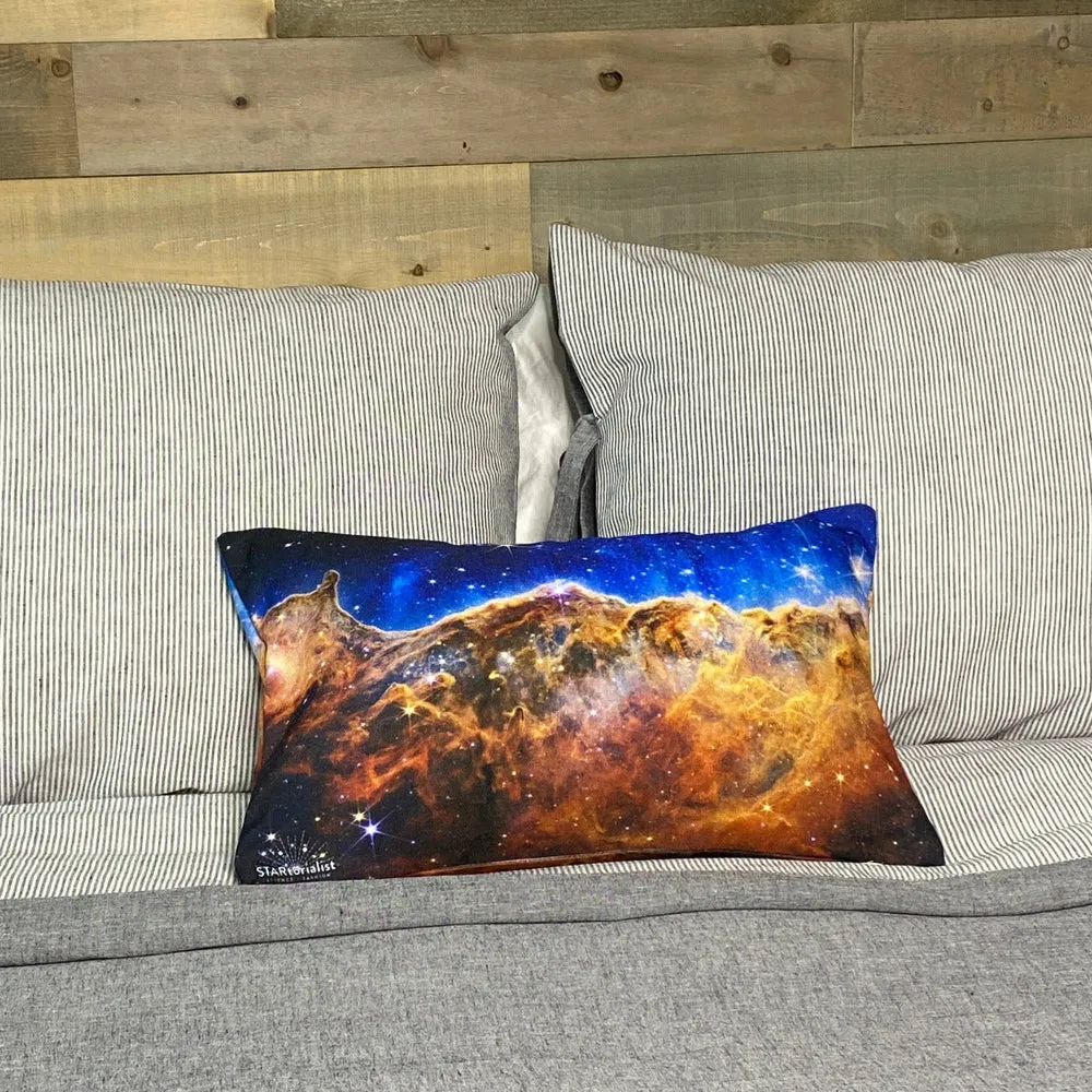 JWST Cosmic Cliffs Carina Nebula Pillow Case