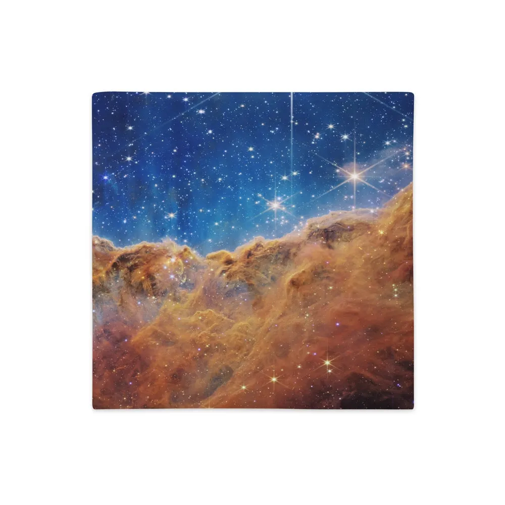 JWST Cosmic Cliffs Carina Nebula Pillow Case
