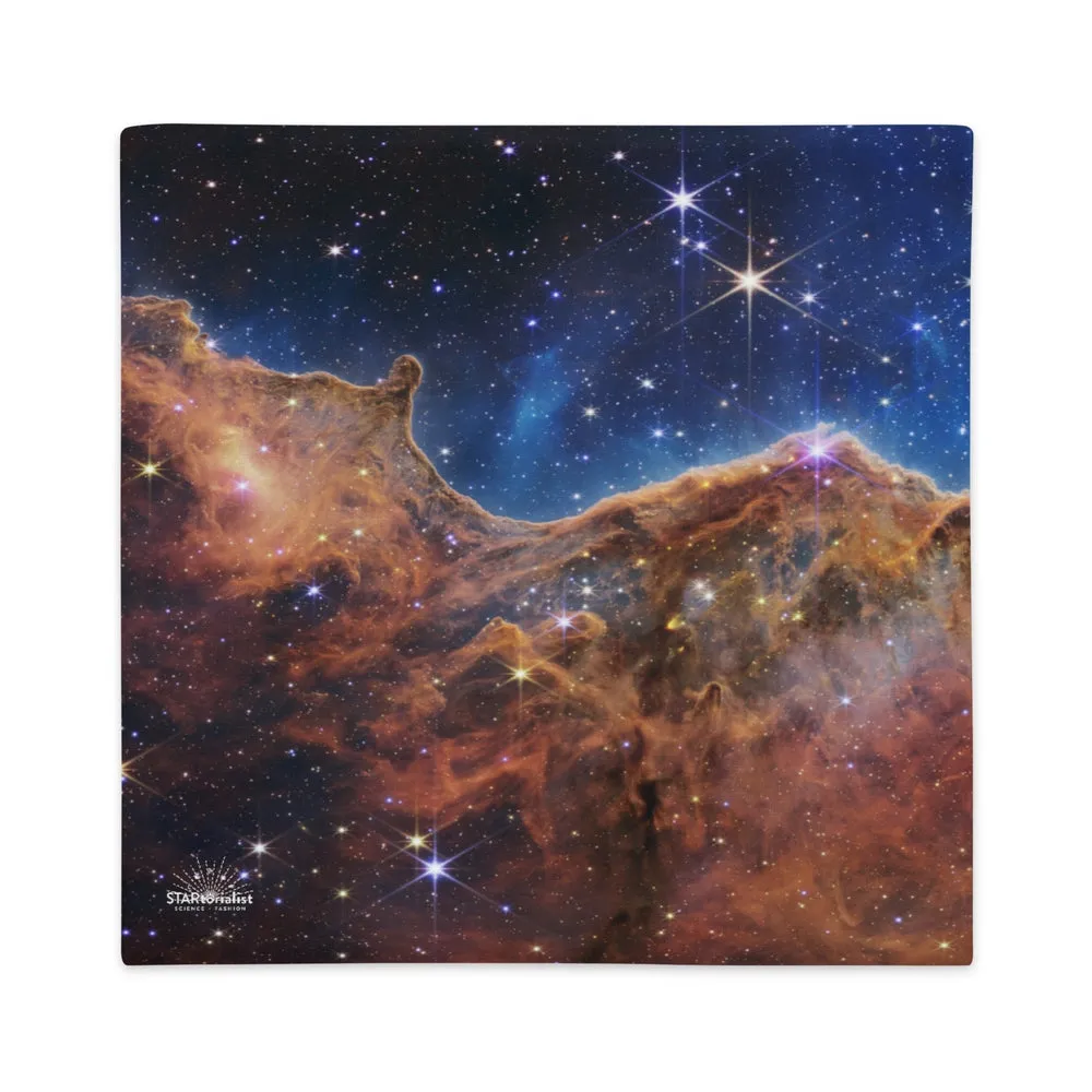 JWST Cosmic Cliffs Carina Nebula Pillow Case
