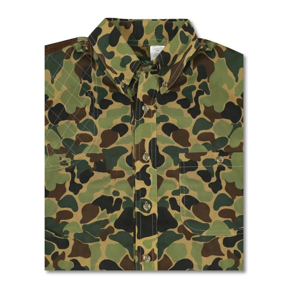 Kevin's Vintage Camo Left Tonal Patch Short Sleeve Shooting Shirt