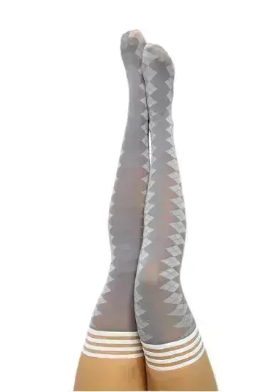 KIXIES PAR 4 - GREY ARGYLE SIZE C