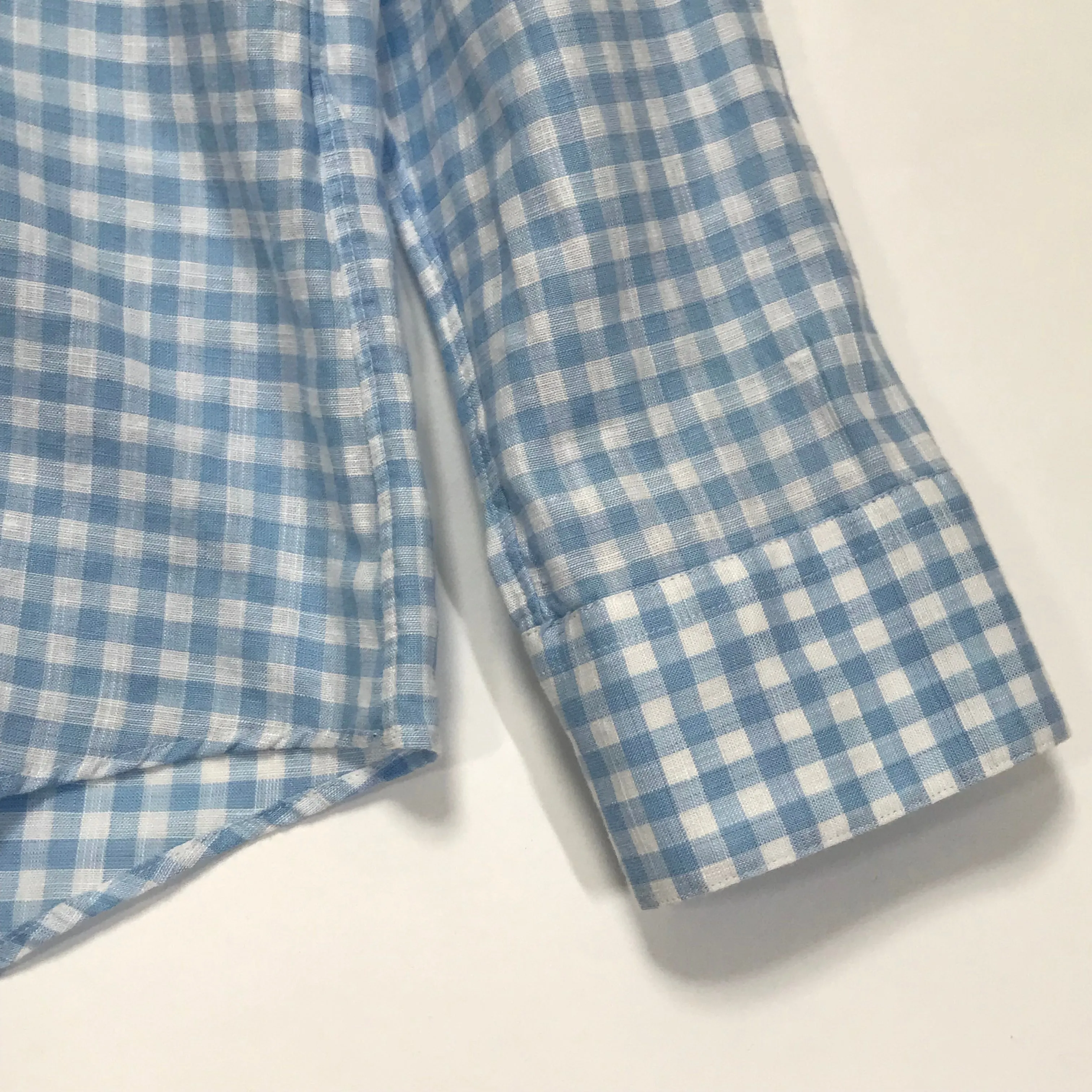 [L] Visvim Ingall Band Collar L/S Shirt IT (Italy) Blue