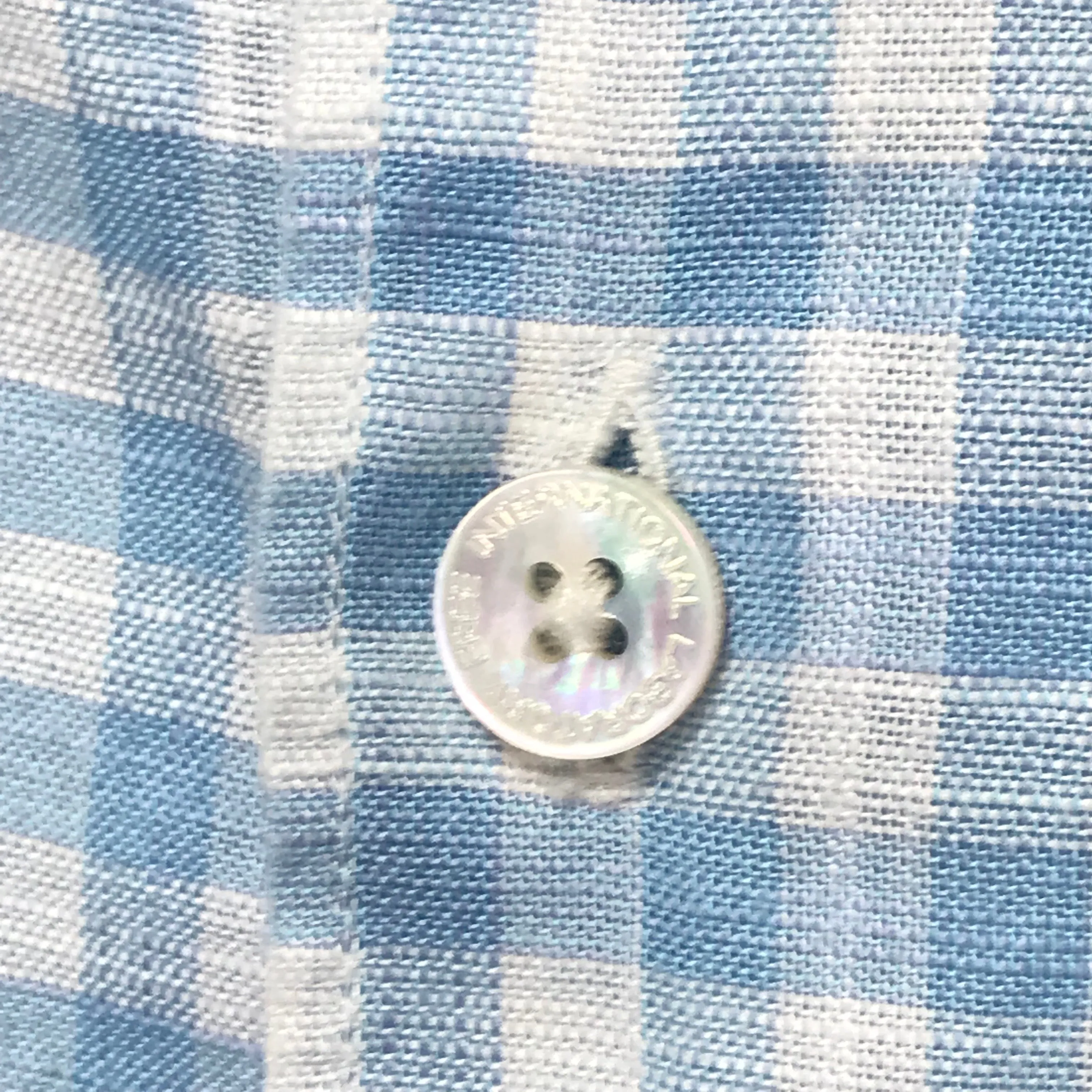 [L] Visvim Ingall Band Collar L/S Shirt IT (Italy) Blue