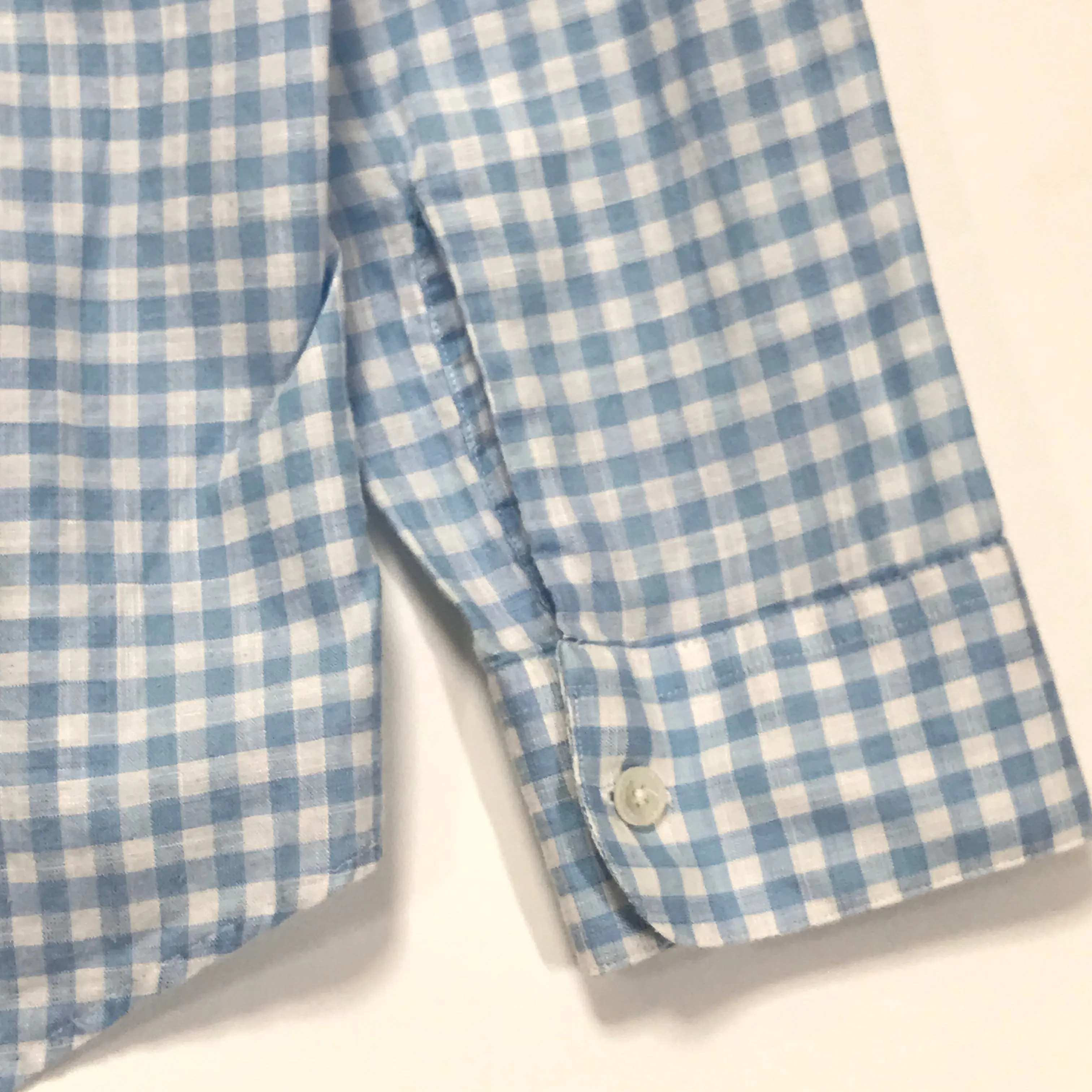 [L] Visvim Ingall Band Collar L/S Shirt IT (Italy) Blue