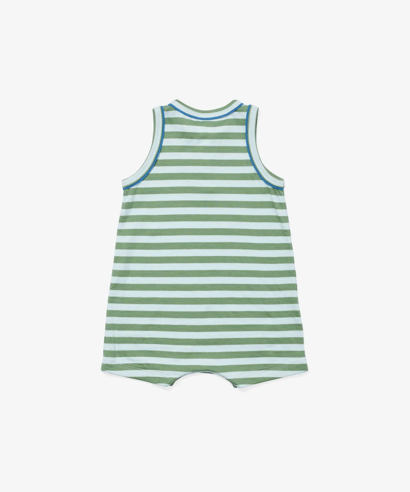 Lachlan Romper, Mist Stripe