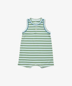 Lachlan Romper, Mist Stripe