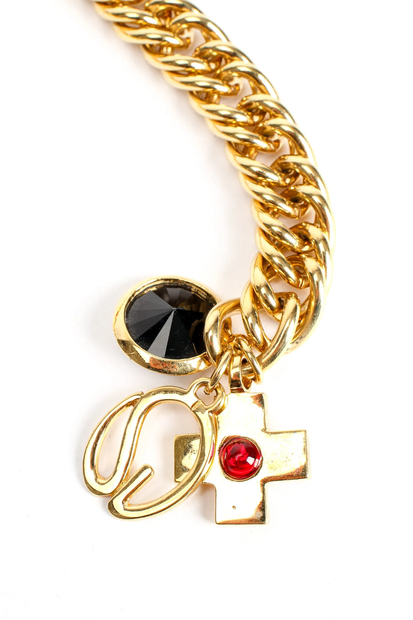 Logo Charm Chain Belt