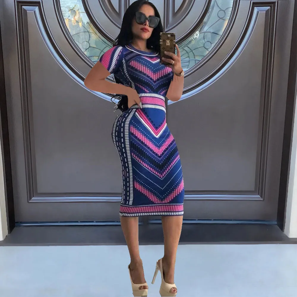 Long Sleeve Knee-Length Dresses