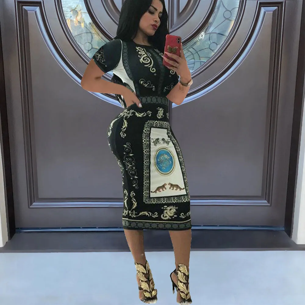Long Sleeve Knee-Length Dresses