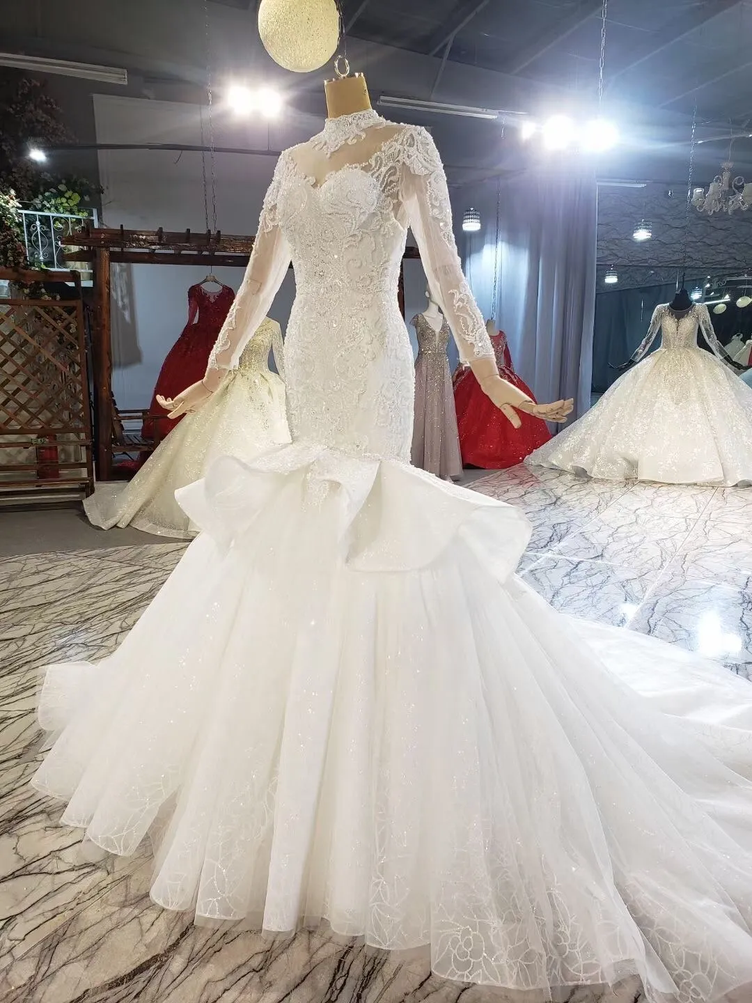 Luxury Lace Mermaid Wedding Dresses