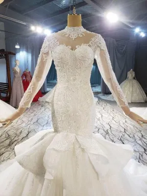 Luxury Lace Mermaid Wedding Dresses