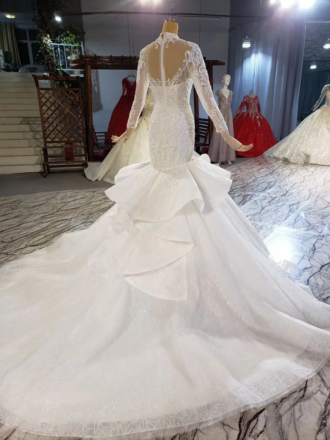 Luxury Lace Mermaid Wedding Dresses