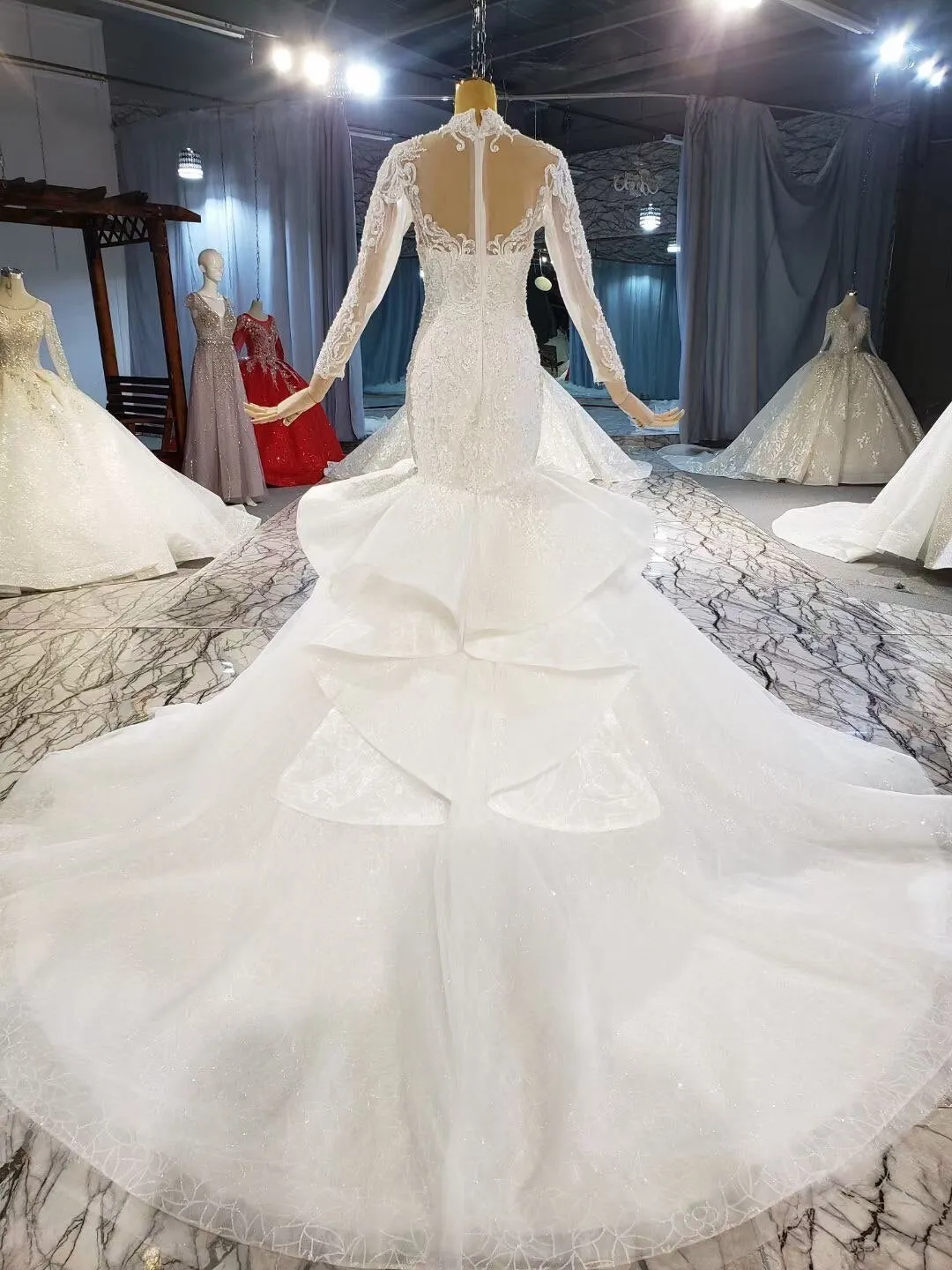 Luxury Lace Mermaid Wedding Dresses