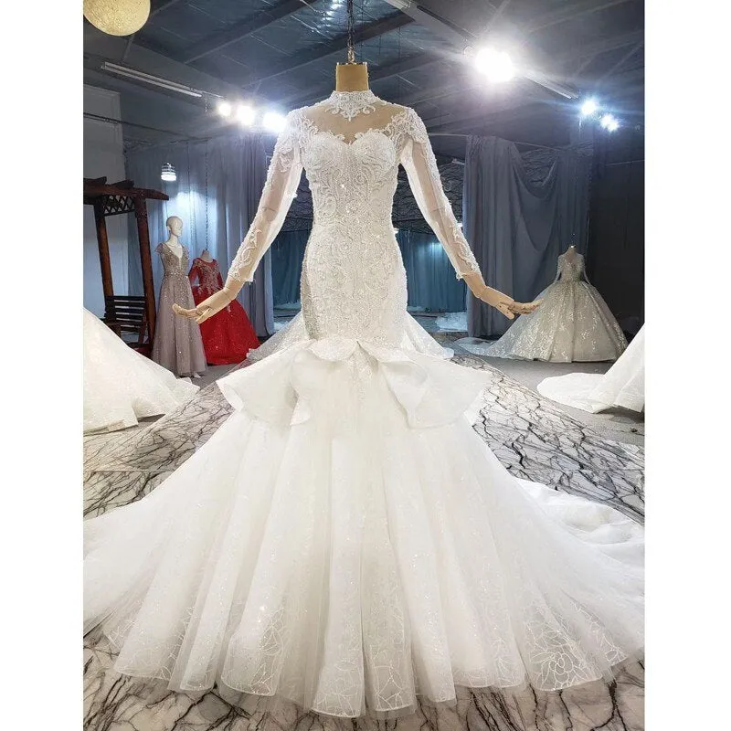 Luxury Lace Mermaid Wedding Dresses