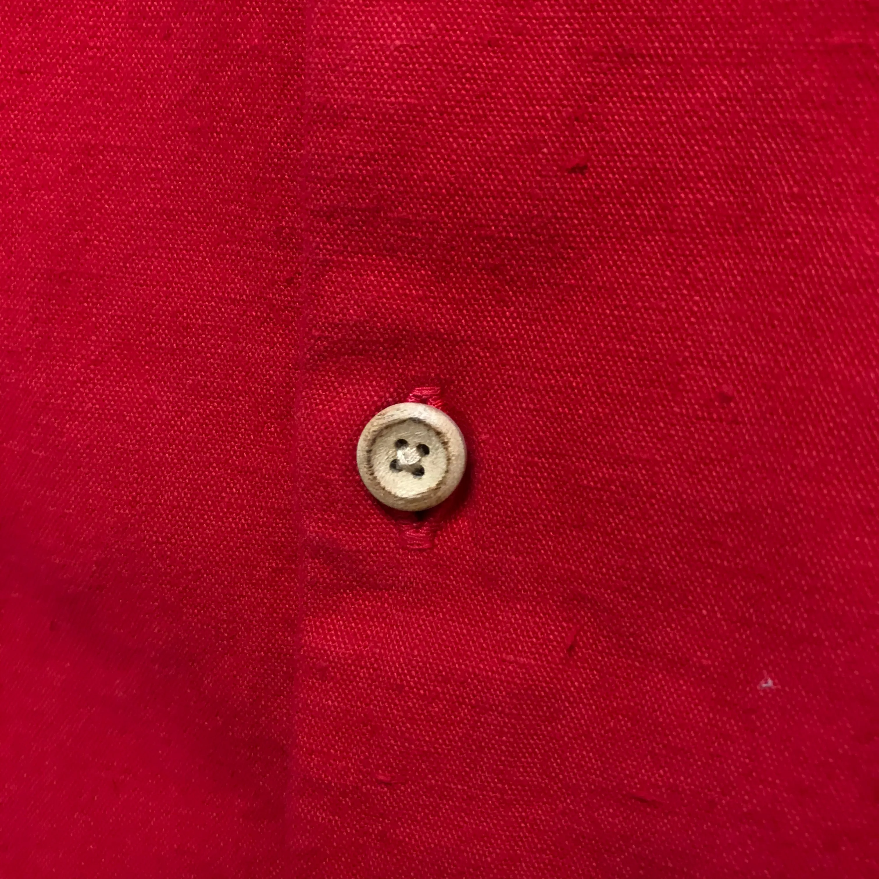 [M] Visvim 16AW LONG RIDER SHIRT KNIT BORDER L/S (OVERDYED) Red