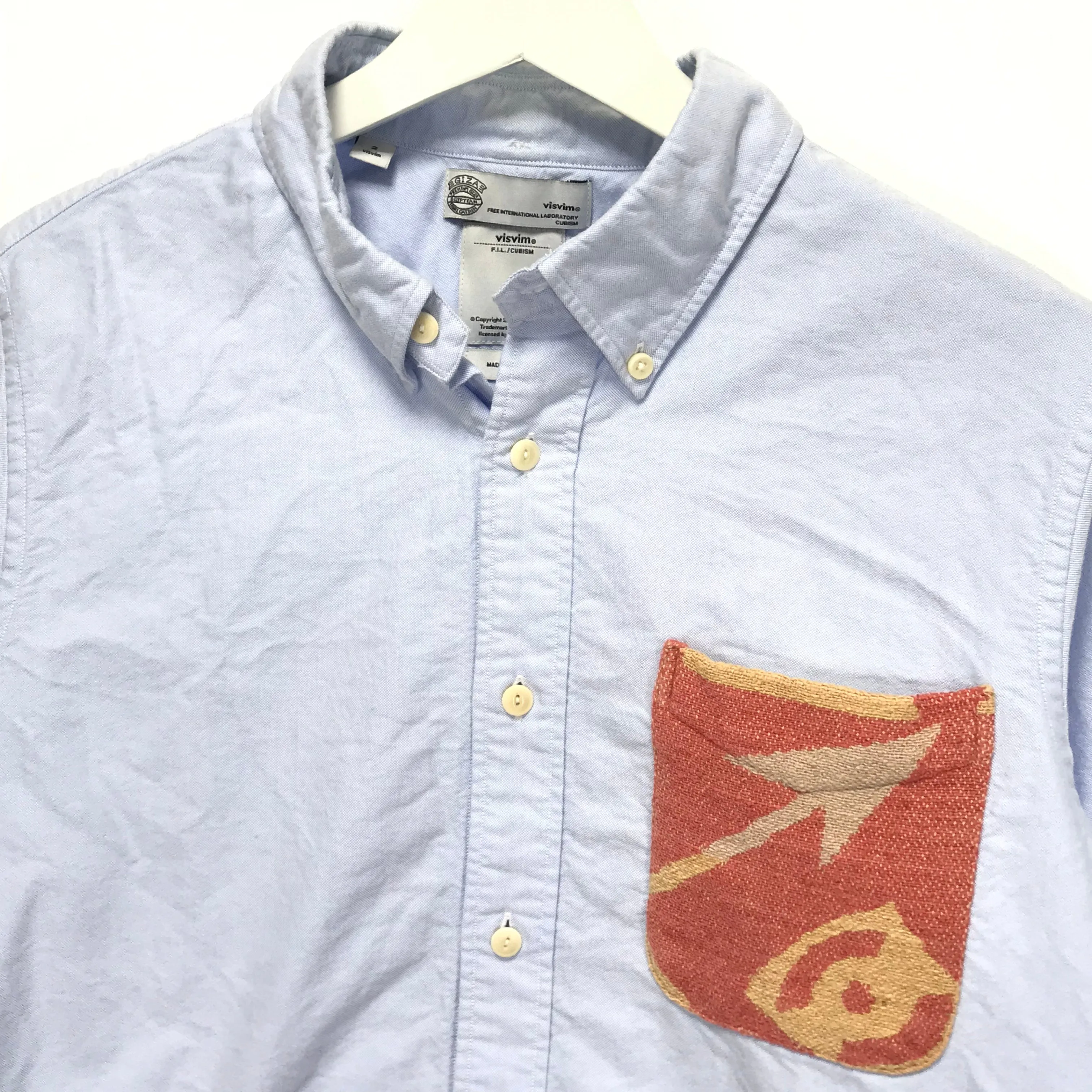 [M] Visvim 16AW V V NATIVE BLANKET POCKET SHIRT L/S Giza Blue