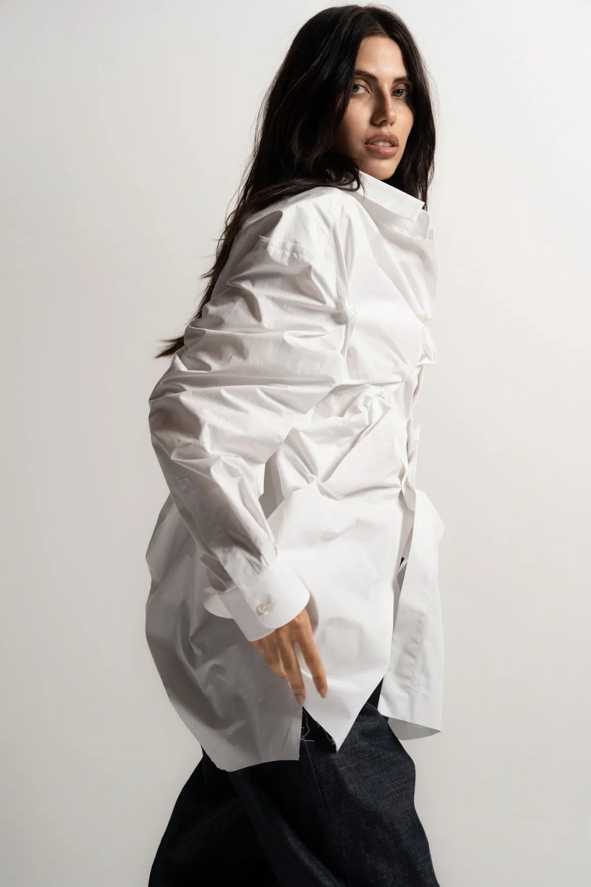 MAISON MARGIELA | RAW COTTON POPLIN SHIRT