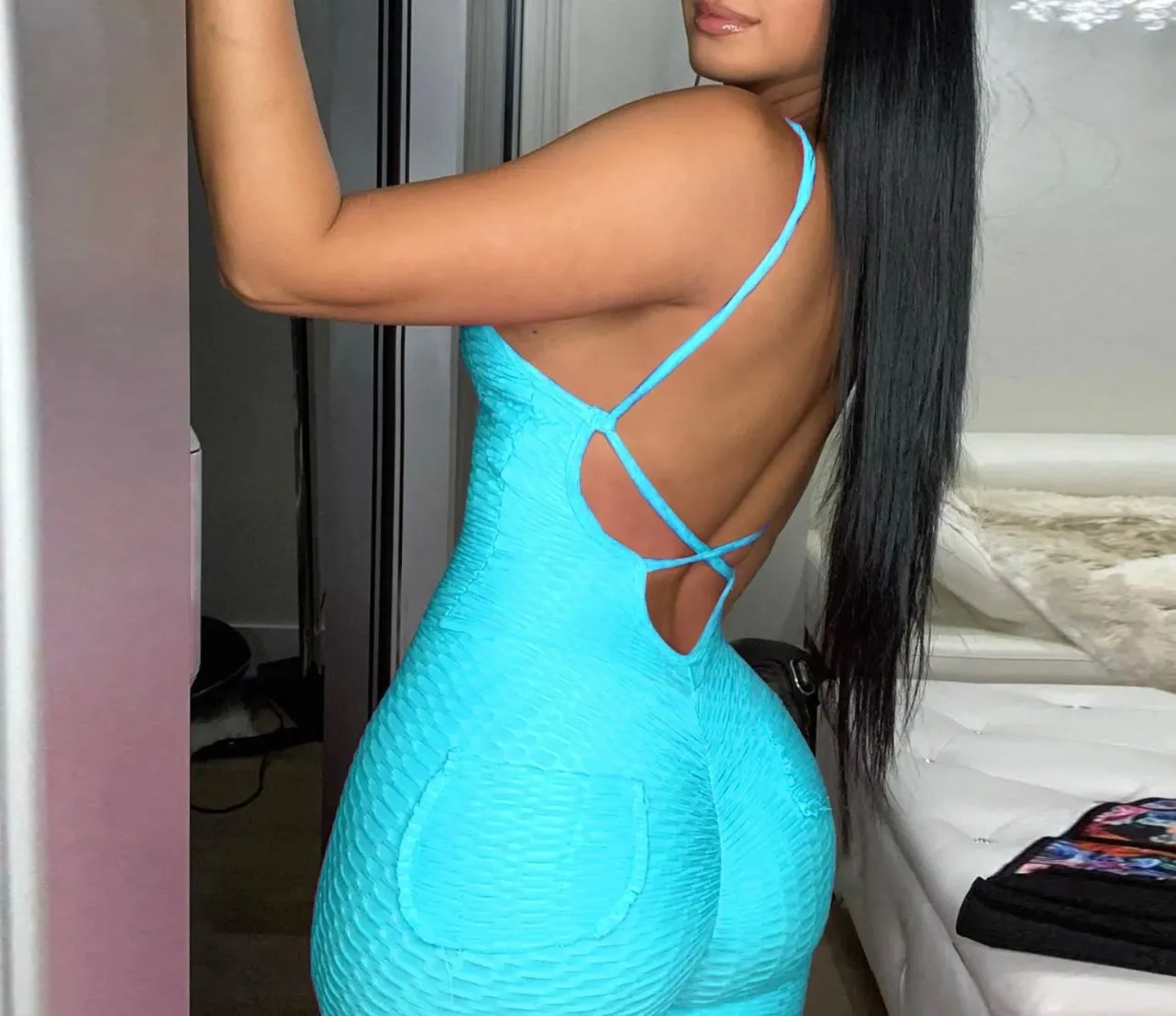 Ms. Fonda Baddie Fitness Jumpsuit