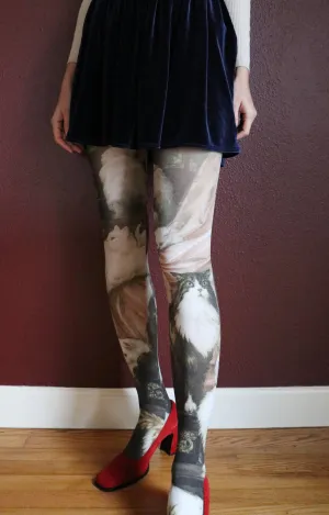 My Wife's Lovers by Carl Kahler Kitty Printed Tights