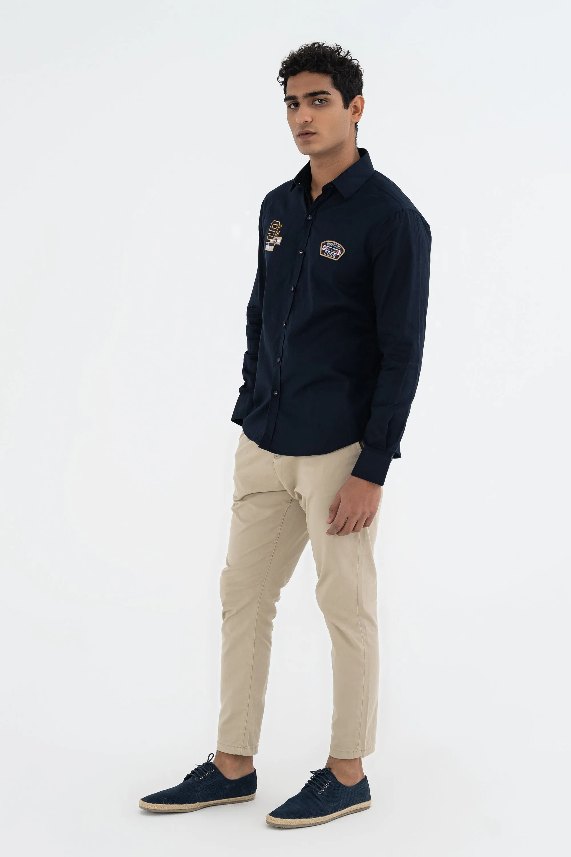 Navy Collared Shirt
