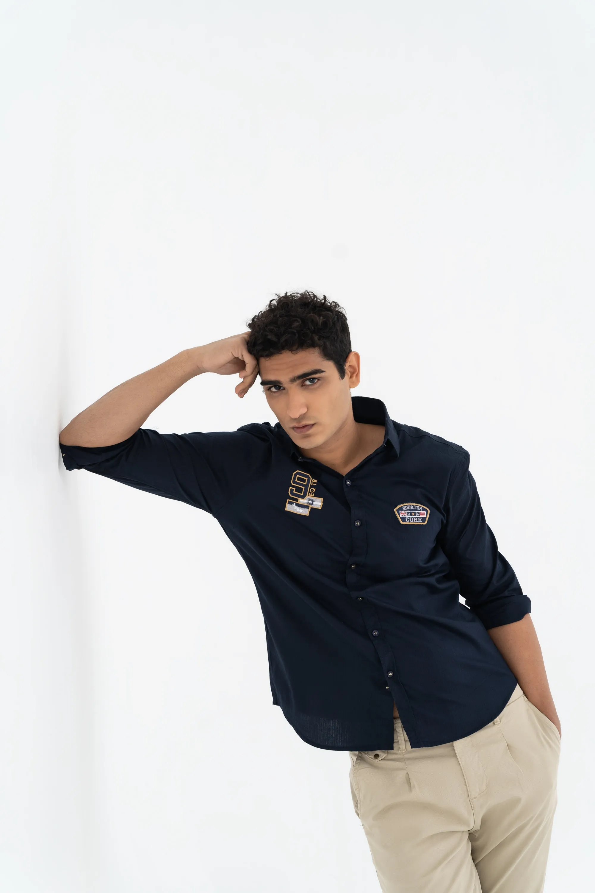 Navy Collared Shirt