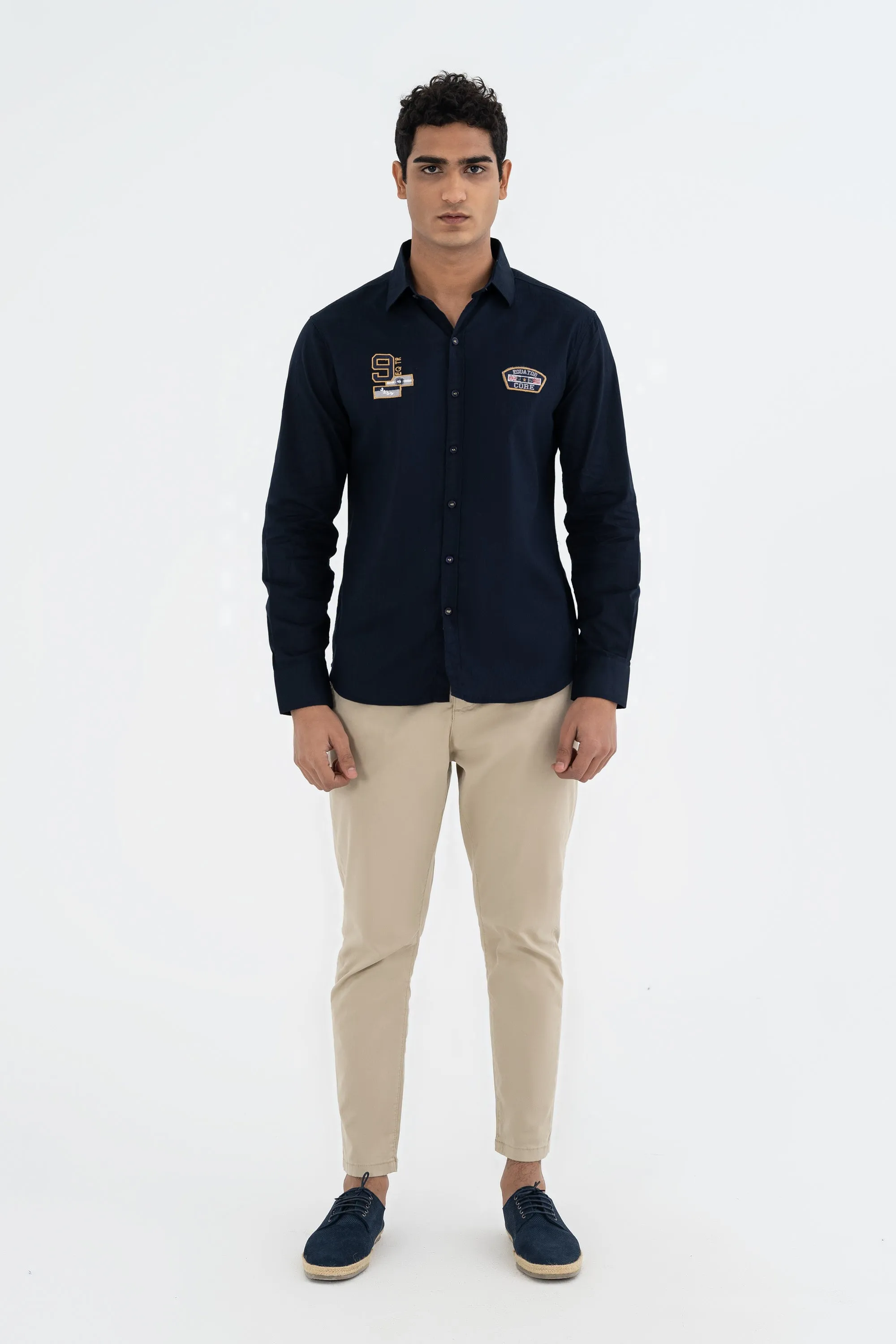 Navy Collared Shirt