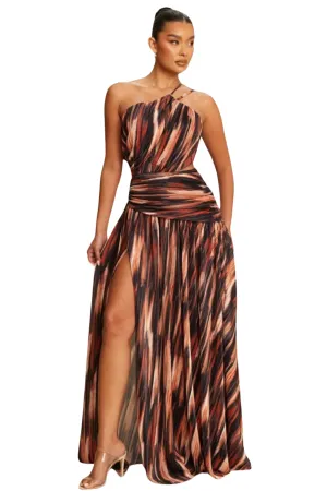 Nina Pleated Maxi Dress