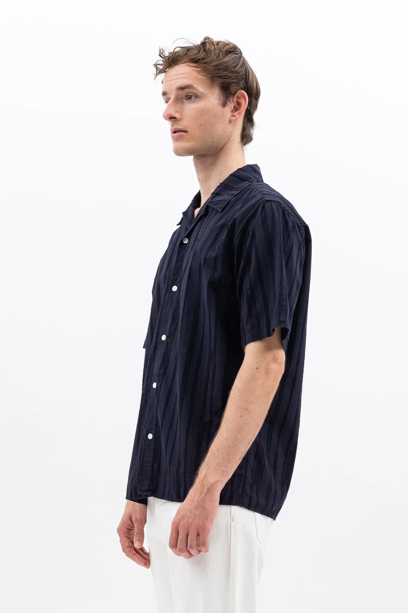 Norse Projects - Carsten Stripe - Dark Navy