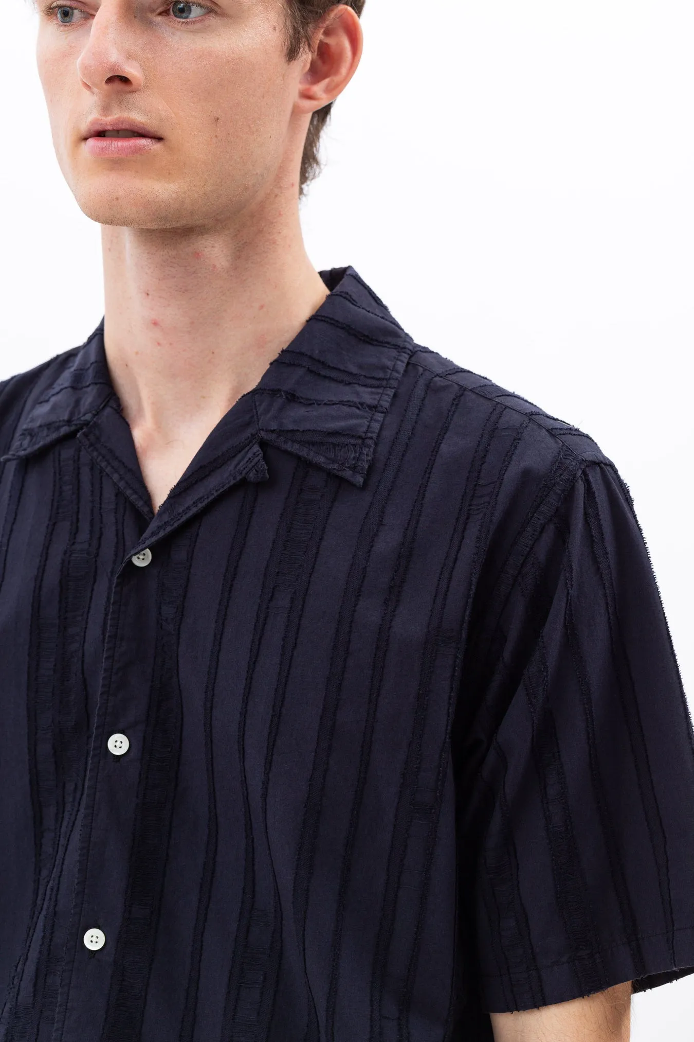Norse Projects - Carsten Stripe - Dark Navy