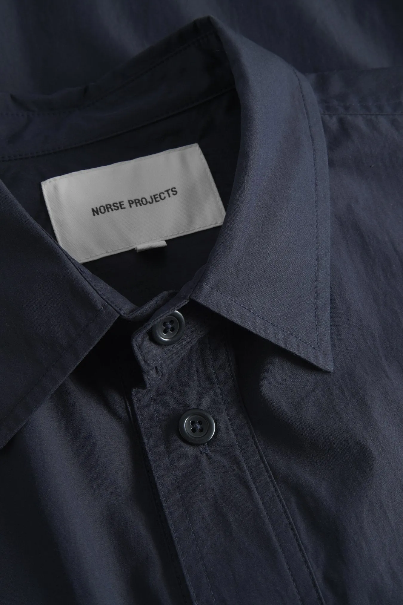 Norse Projects Silas Tech Poplin Shirt 2.0 Dark Navy