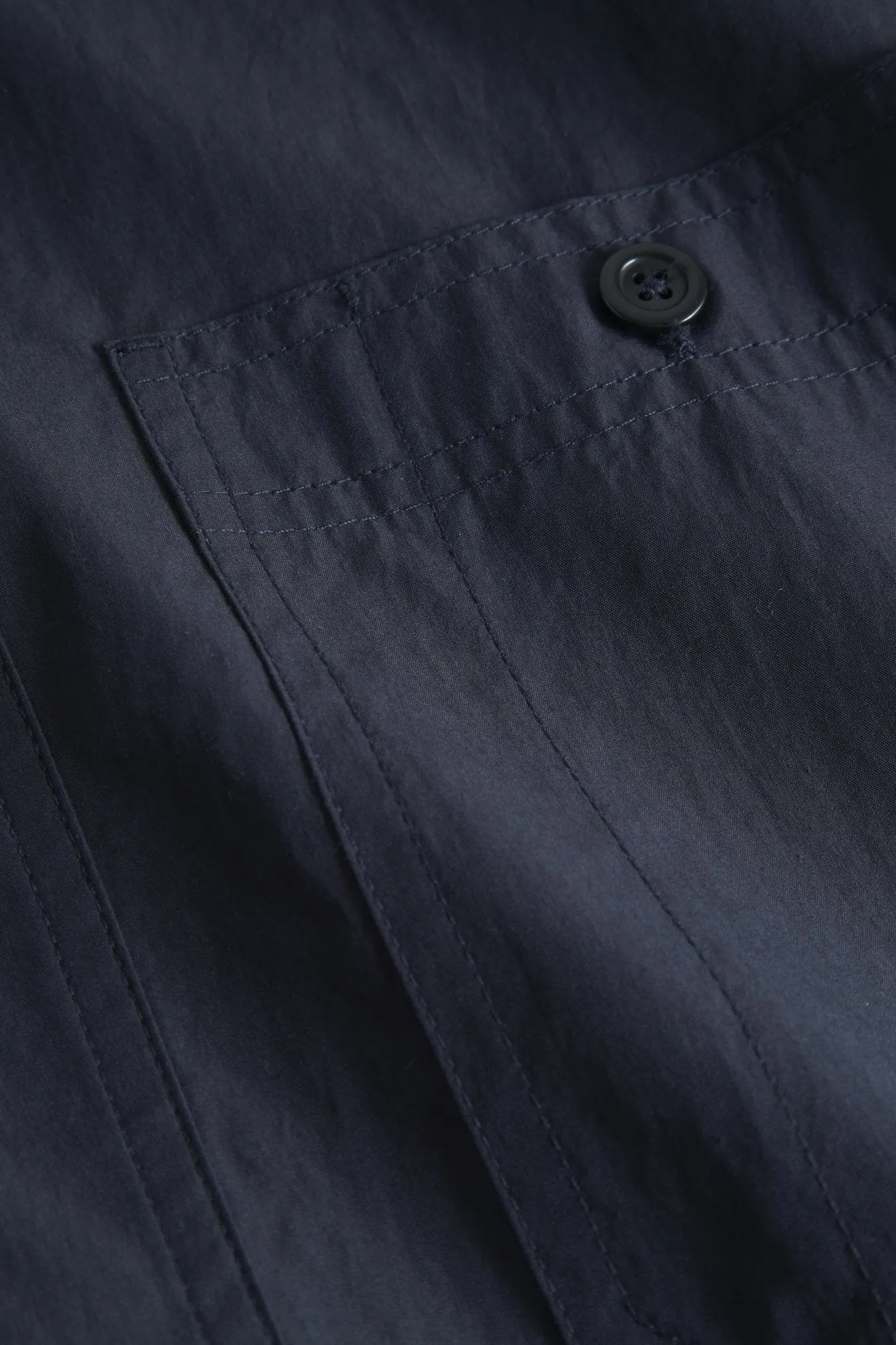 Norse Projects Silas Tech Poplin Shirt 2.0 Dark Navy