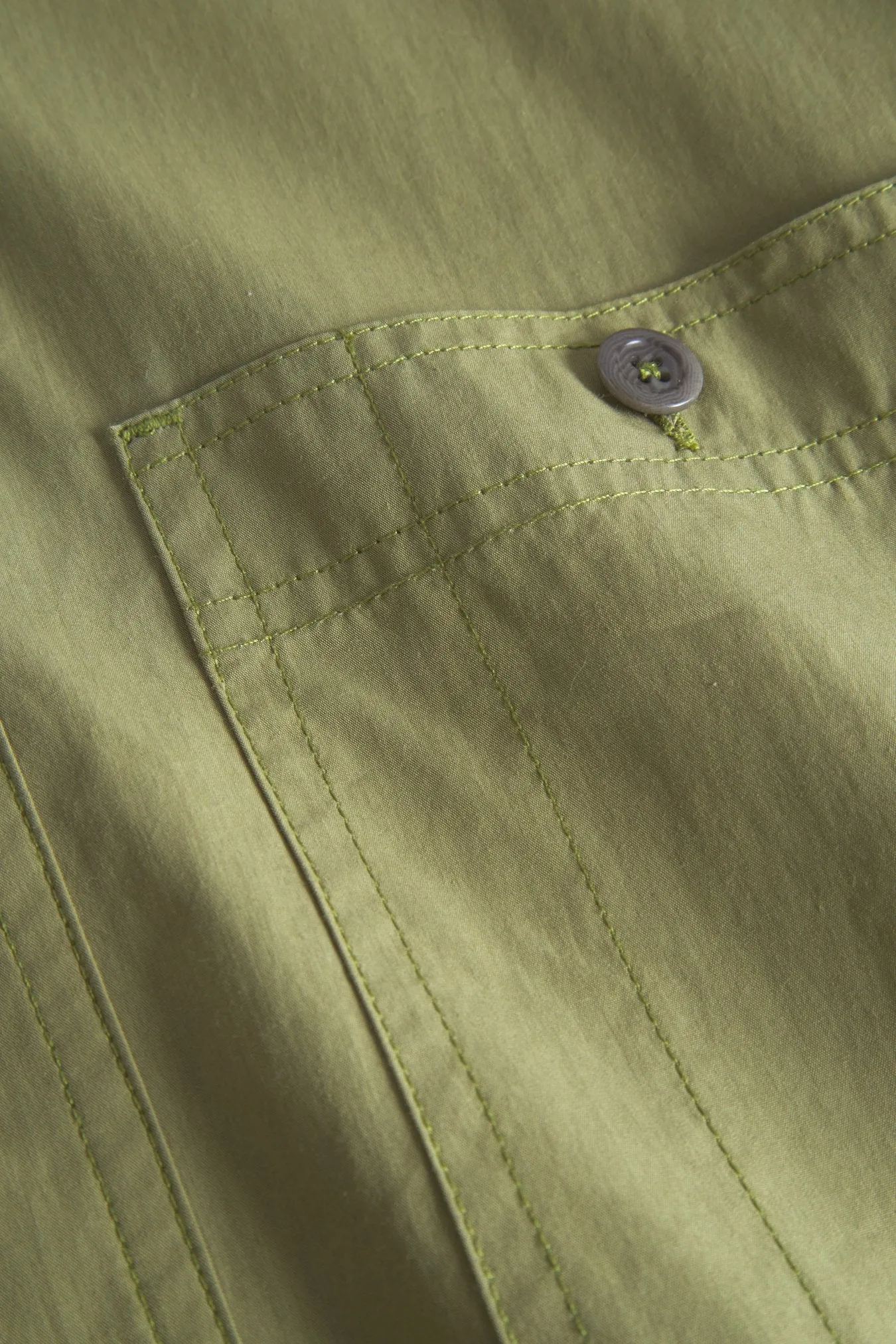 Norse Projects Silas Tech Poplin Shirt 2.0 Moss Green