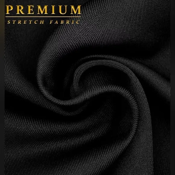 NWT Premium Nylon Ponte Stretch Office Pencil Skirt - High Waist, Below Knee