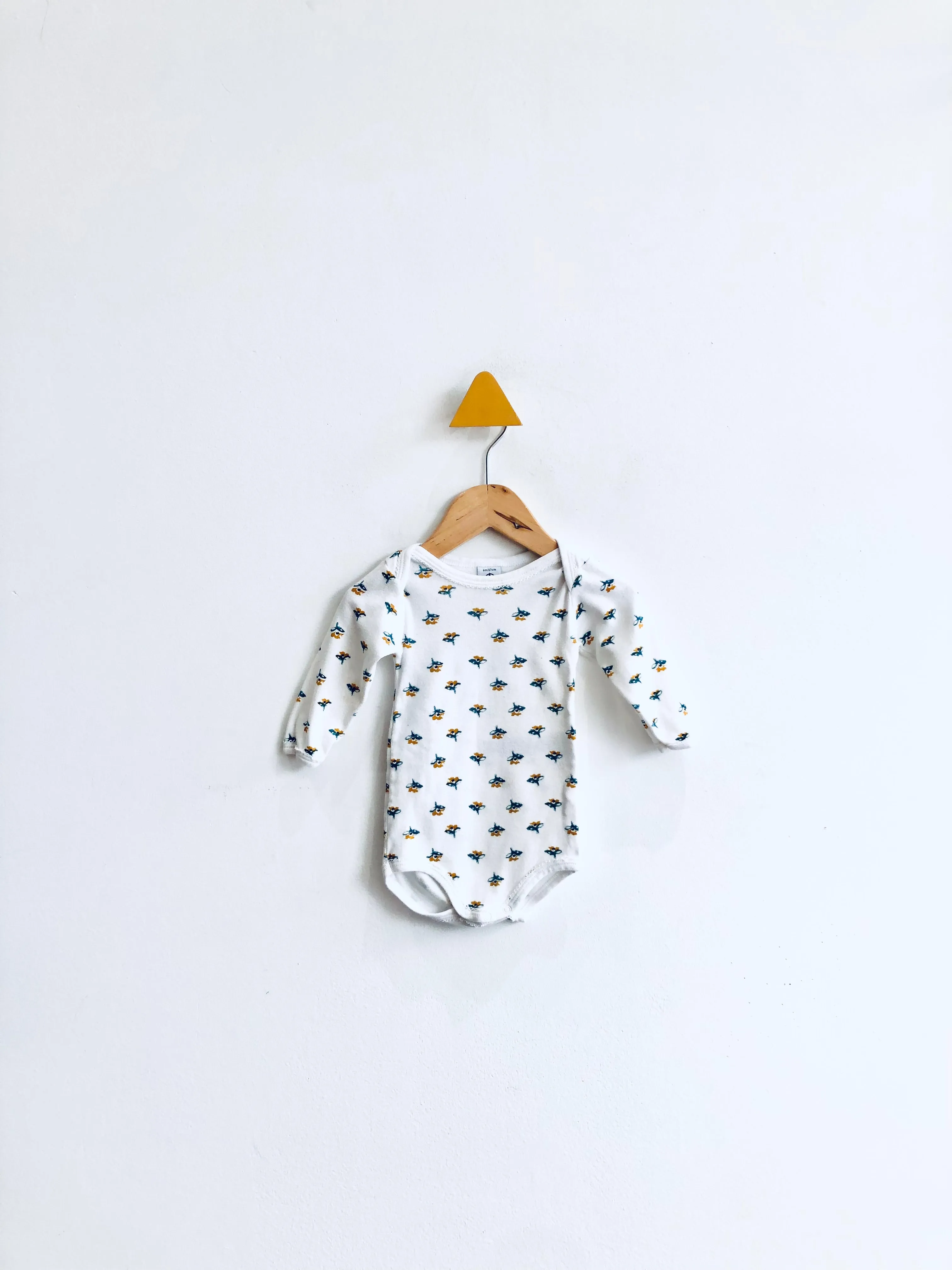 Onesie Bundle - Flowers Fish & Stripes // 6M