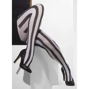 Opaque Tights - Vertical Stripes