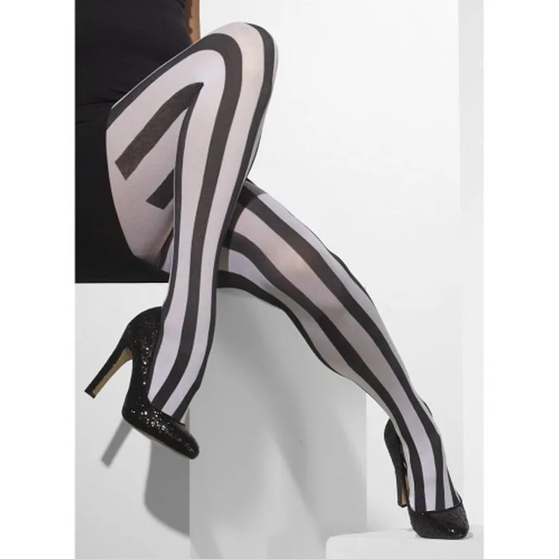 Opaque Tights - Vertical Stripes