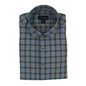 Organic Cotton Evergreen Plaid Sport Shirt