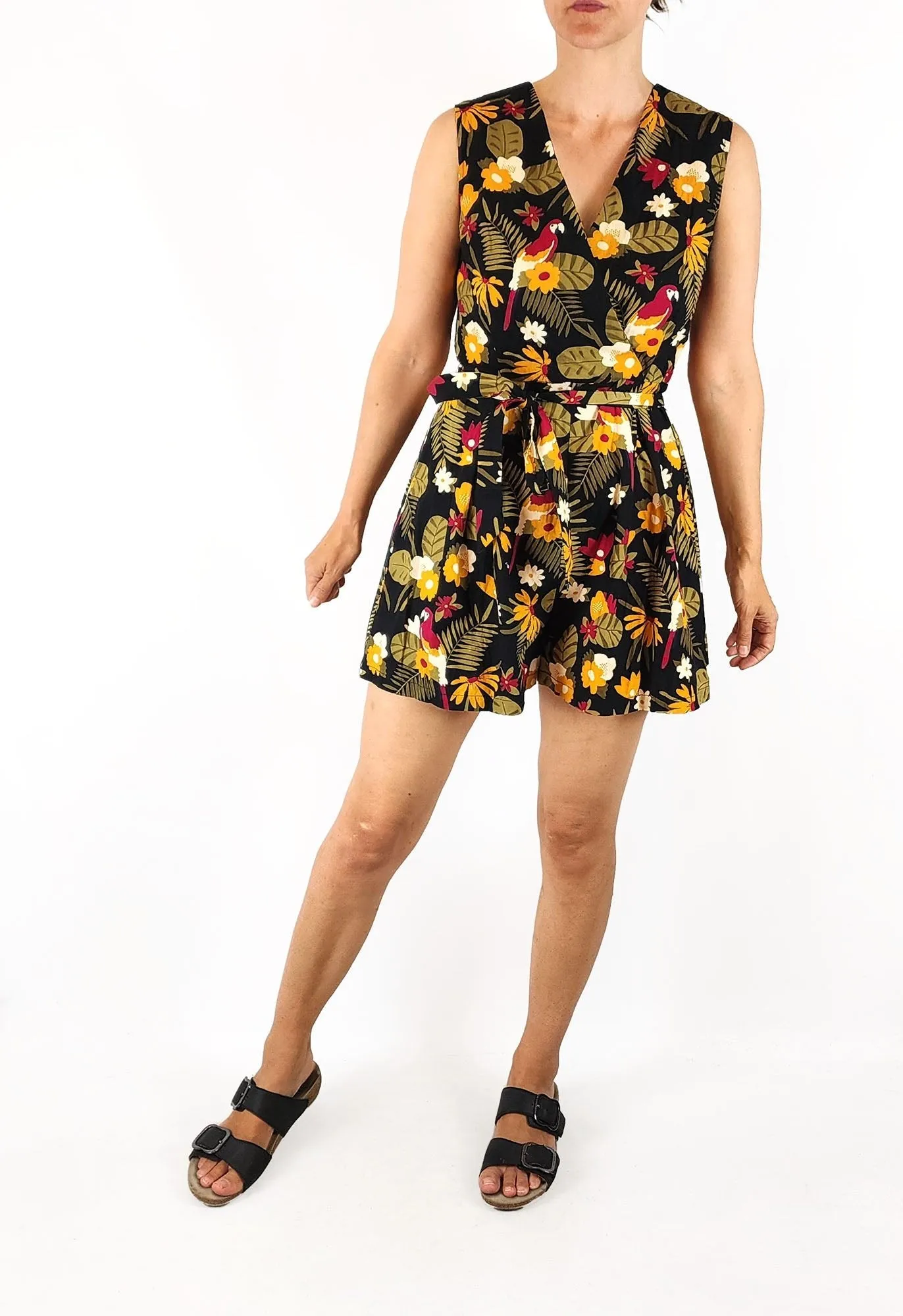 Princess Highway parrot print playsuit size 8