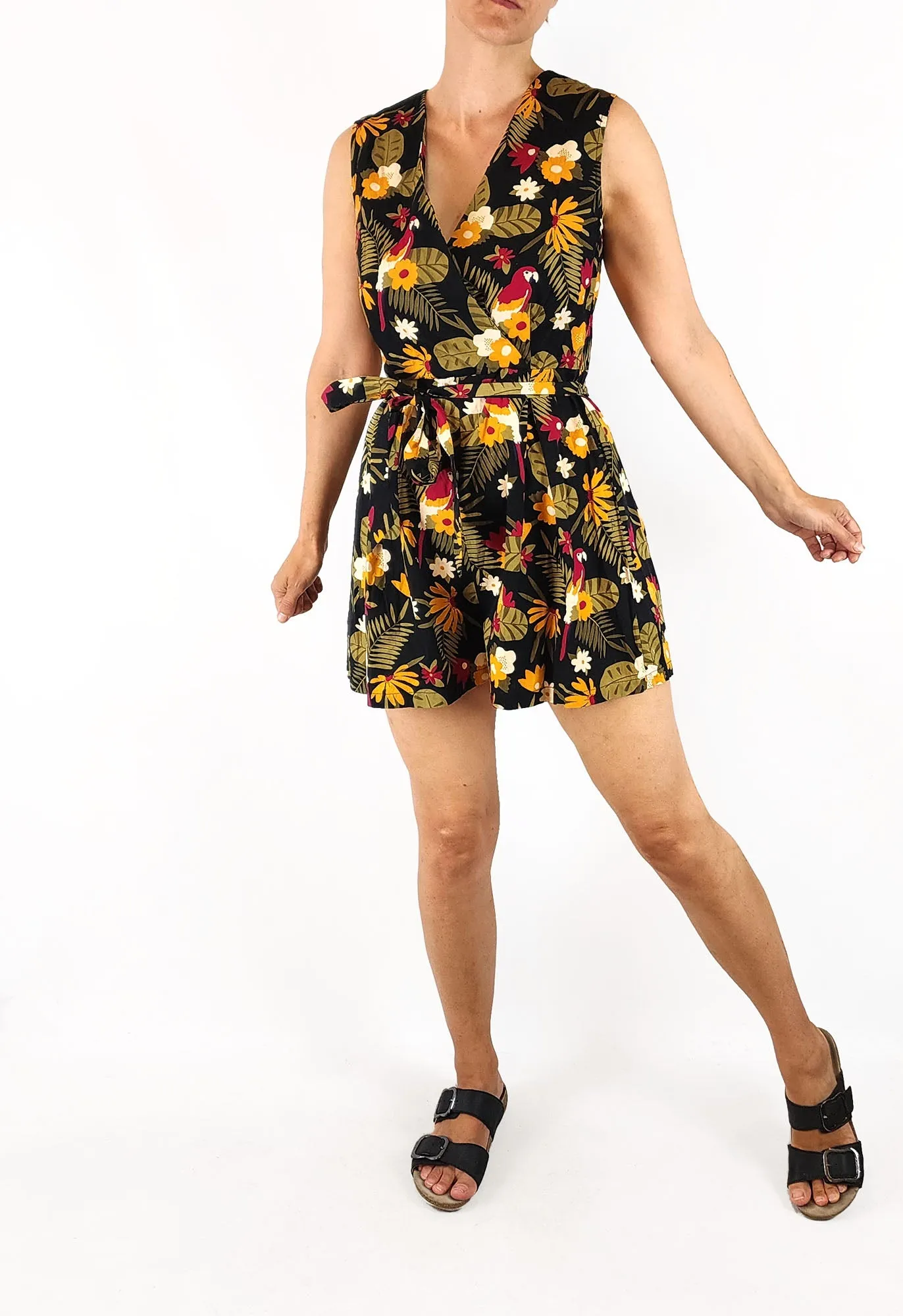 Princess Highway parrot print playsuit size 8