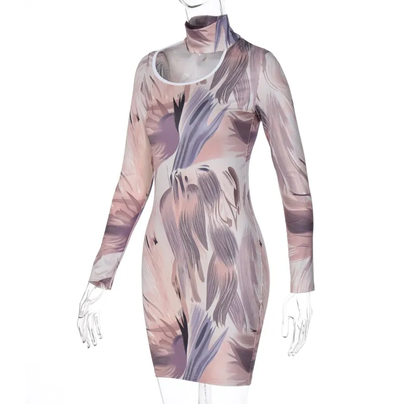 "Queen Of Sheba" L/S Mini Dress