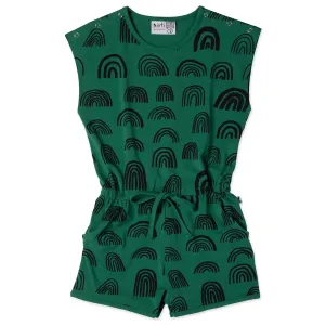 Rainbows Playsuit- Kelly Green