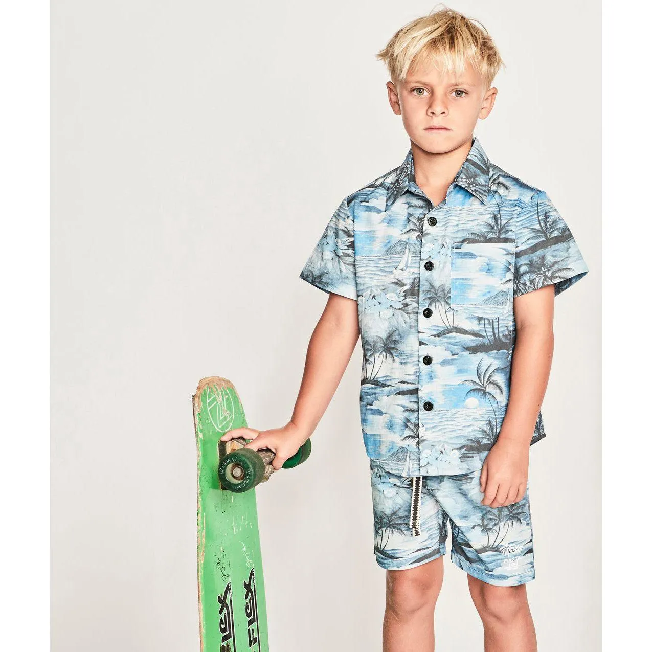 Riders Shirt - Mid Blue