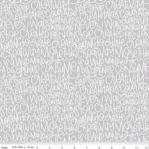 Riley Blake - Creative Rockstar - Headline - Grey
