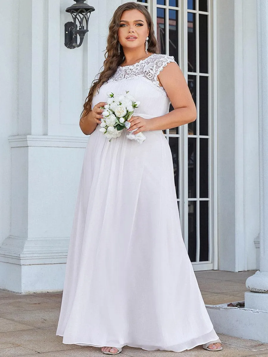 Robe de demoiselle d'honneur Maxi longue à taille Empire A Line