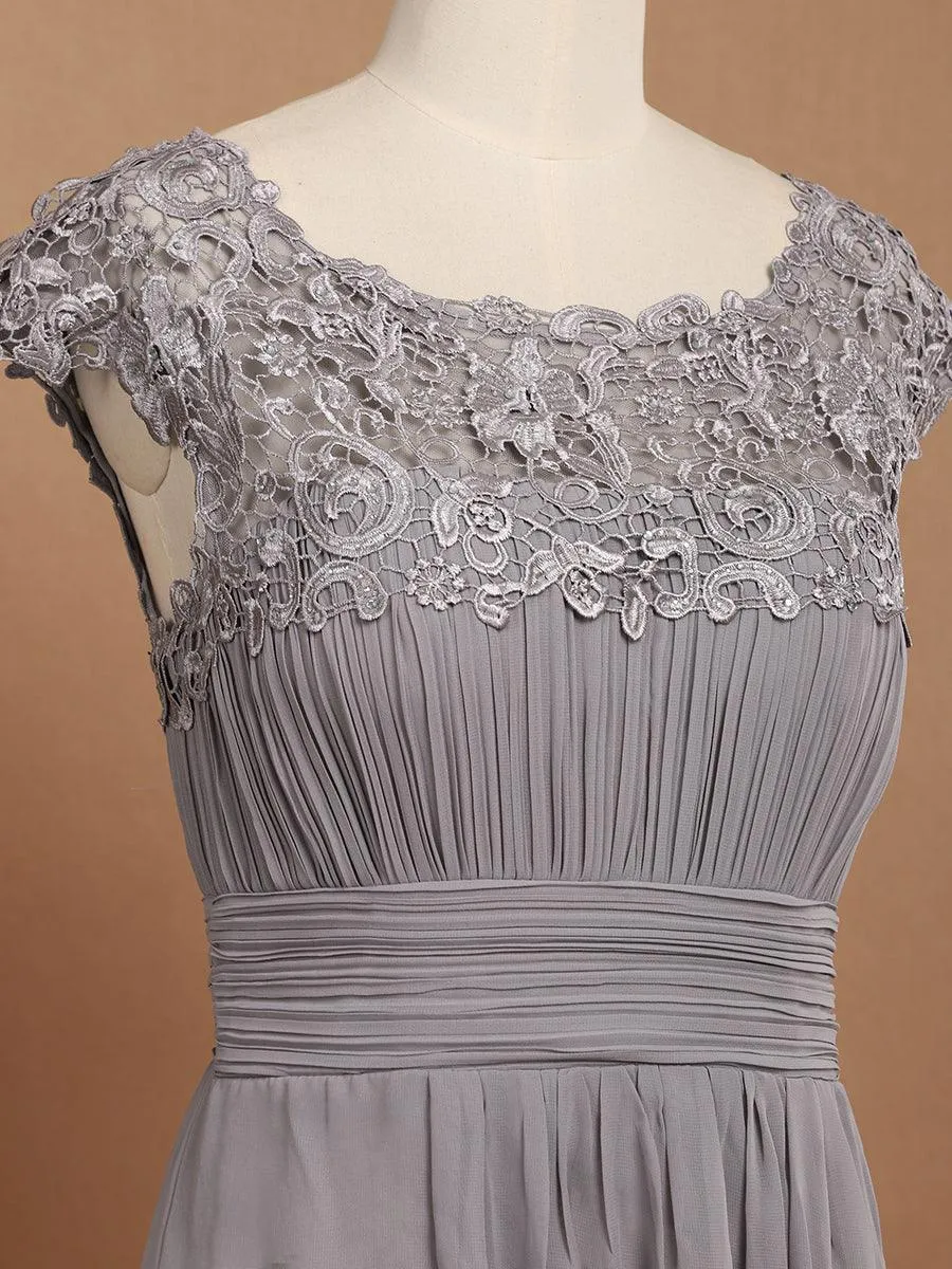 Robe de demoiselle d'honneur Maxi longue à taille Empire A Line