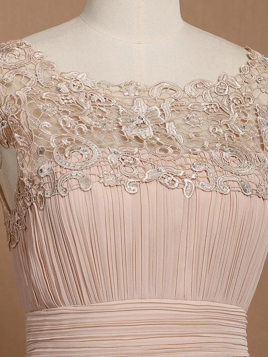 Robe de demoiselle d'honneur Maxi longue à taille Empire A Line