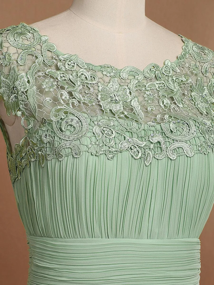 Robe de demoiselle d'honneur Maxi longue à taille Empire A Line