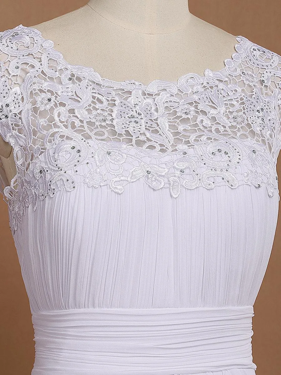 Robe de demoiselle d'honneur Maxi longue à taille Empire A Line
