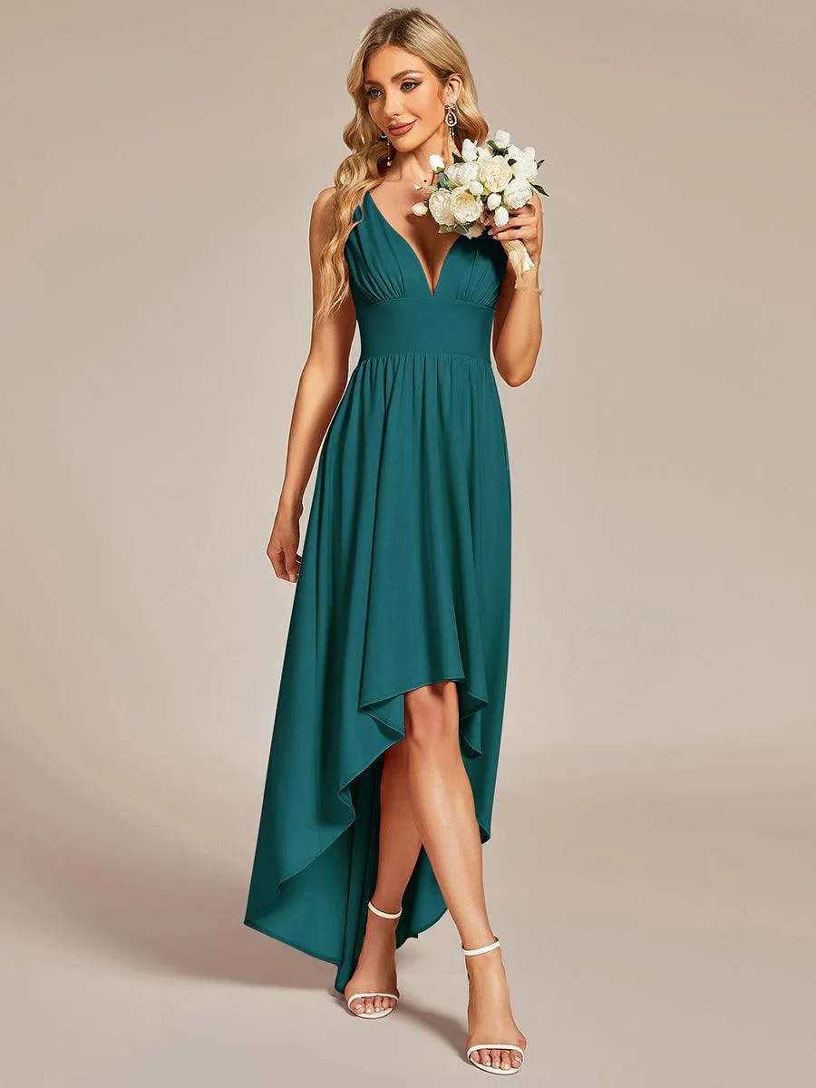 Robe mariage invitée élégante Taille Empire Sans Manches(Vente finale)