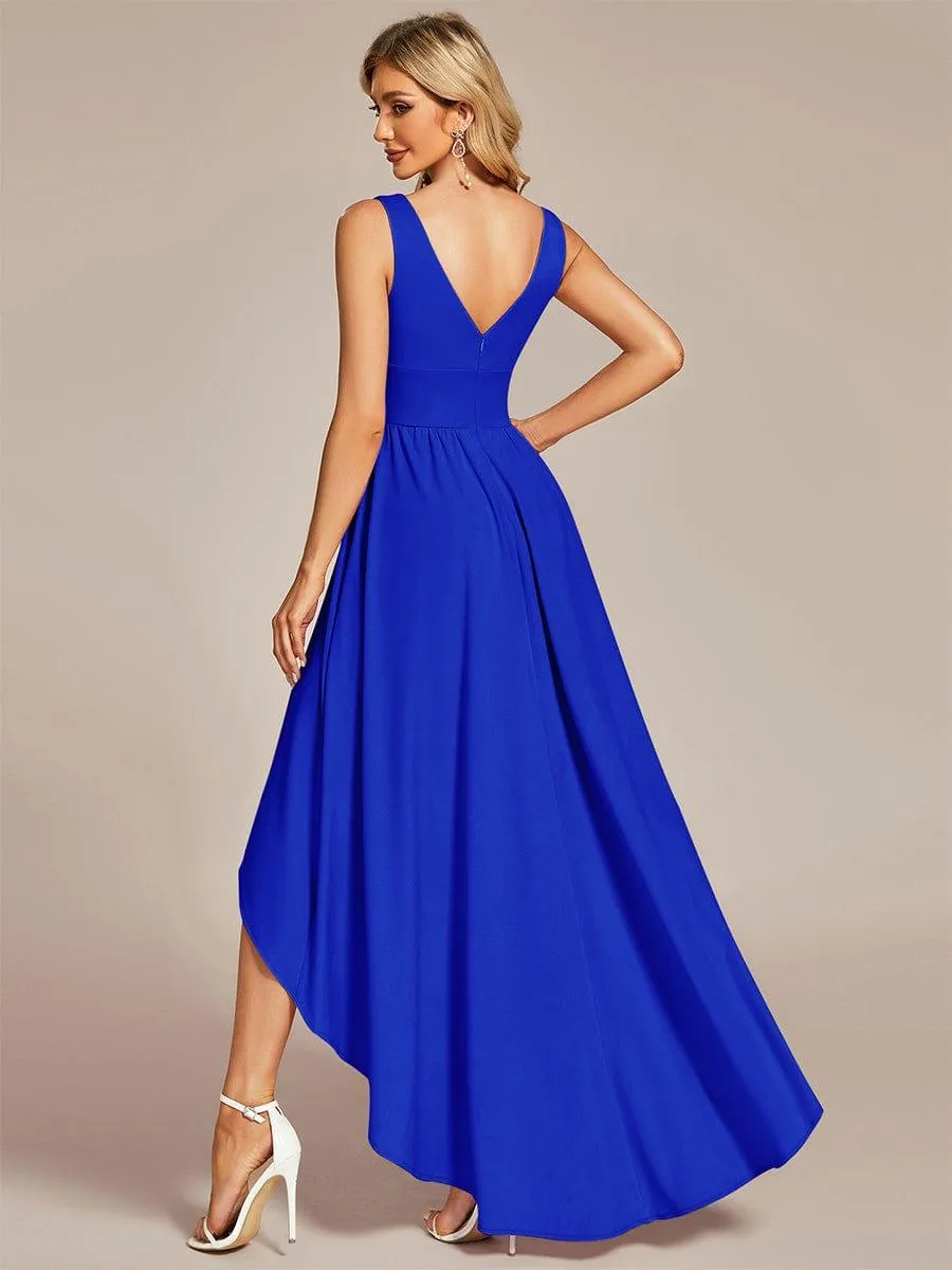 Robe mariage invitée élégante Taille Empire Sans Manches(Vente finale)